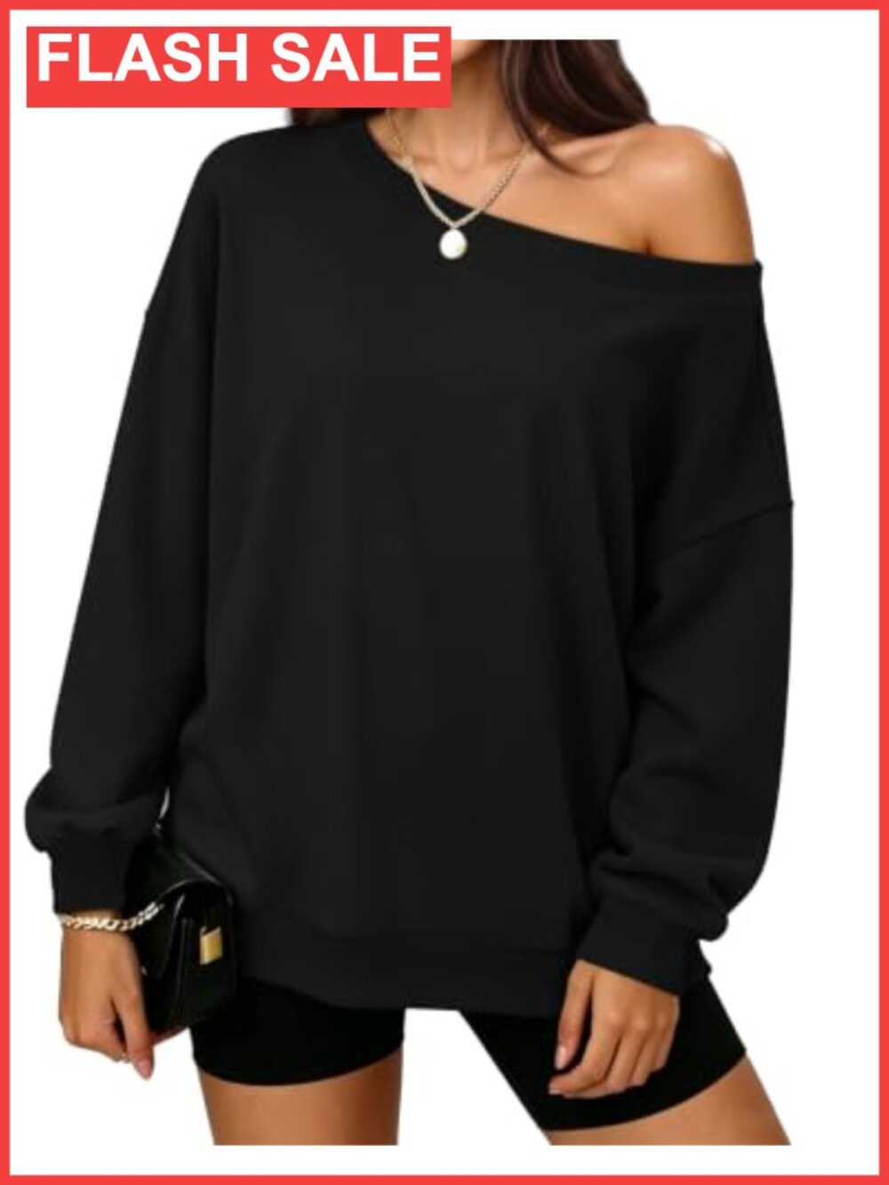 Off the Shoulder Sweatshirt Women Long Sleeve Pullover Casual Fall Top